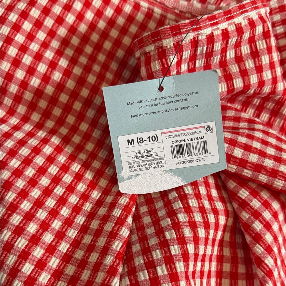 NWT Shade & Shore Gingham wrap Coverup - Picture 5 of 5